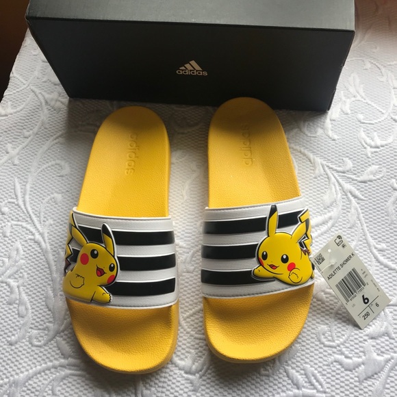 pikachu adidas slides